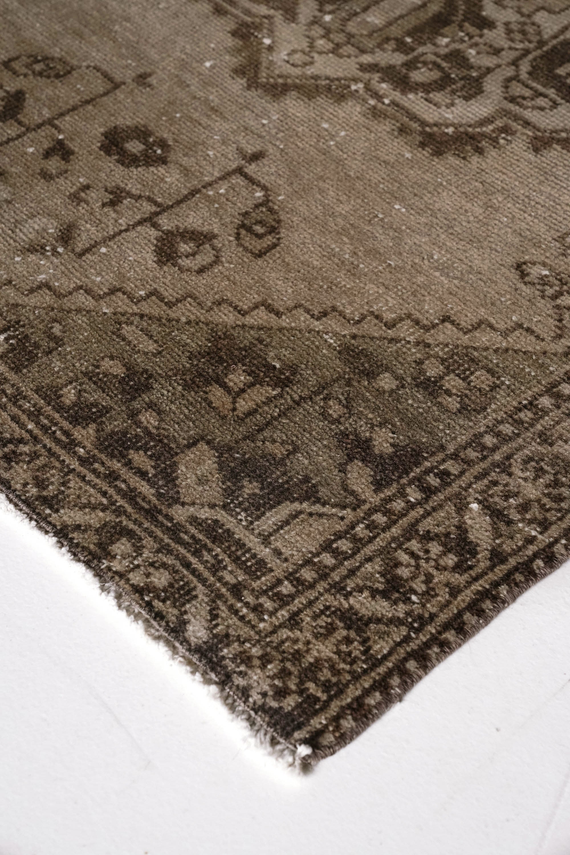 District Loom 1950s Vintage Turkish Runner Rug 3'5" x 9'11"