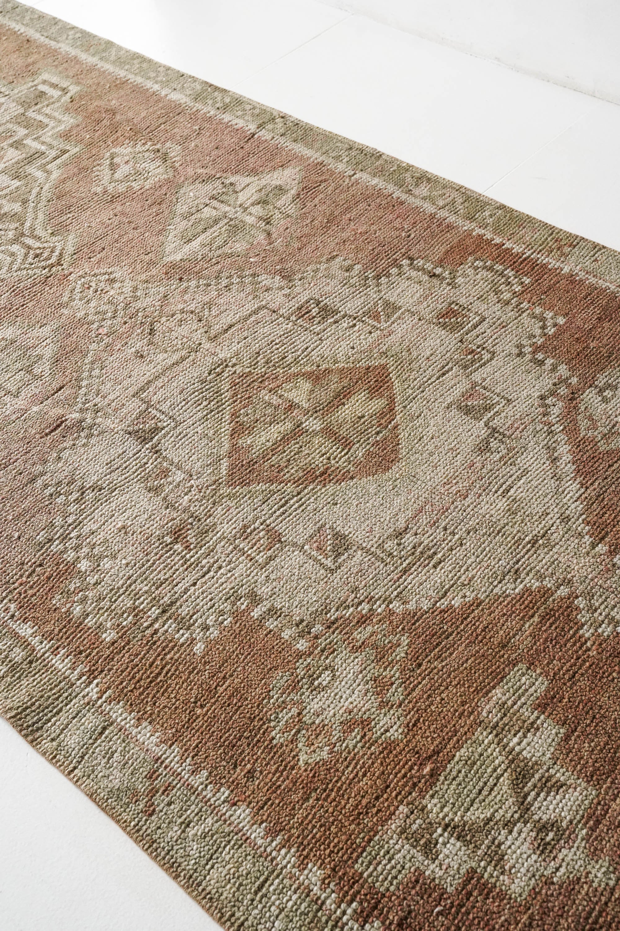District Loom 1960s Vintage Turkish Kars Runner Rug 3'9" x 16'9"