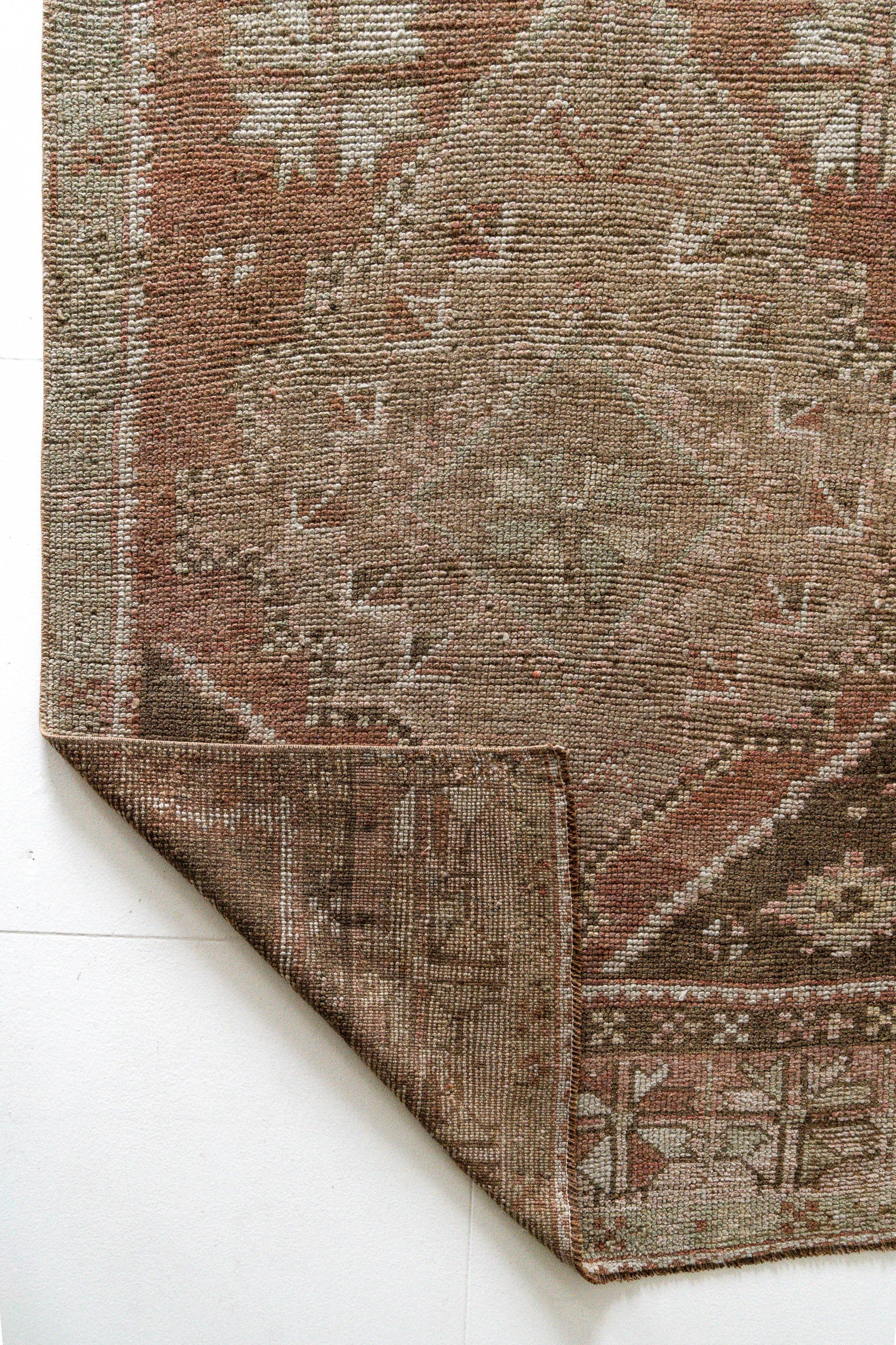 District Loom 1960s Vintage Turkish Kars Runner Rug 3'9" x 16'9"