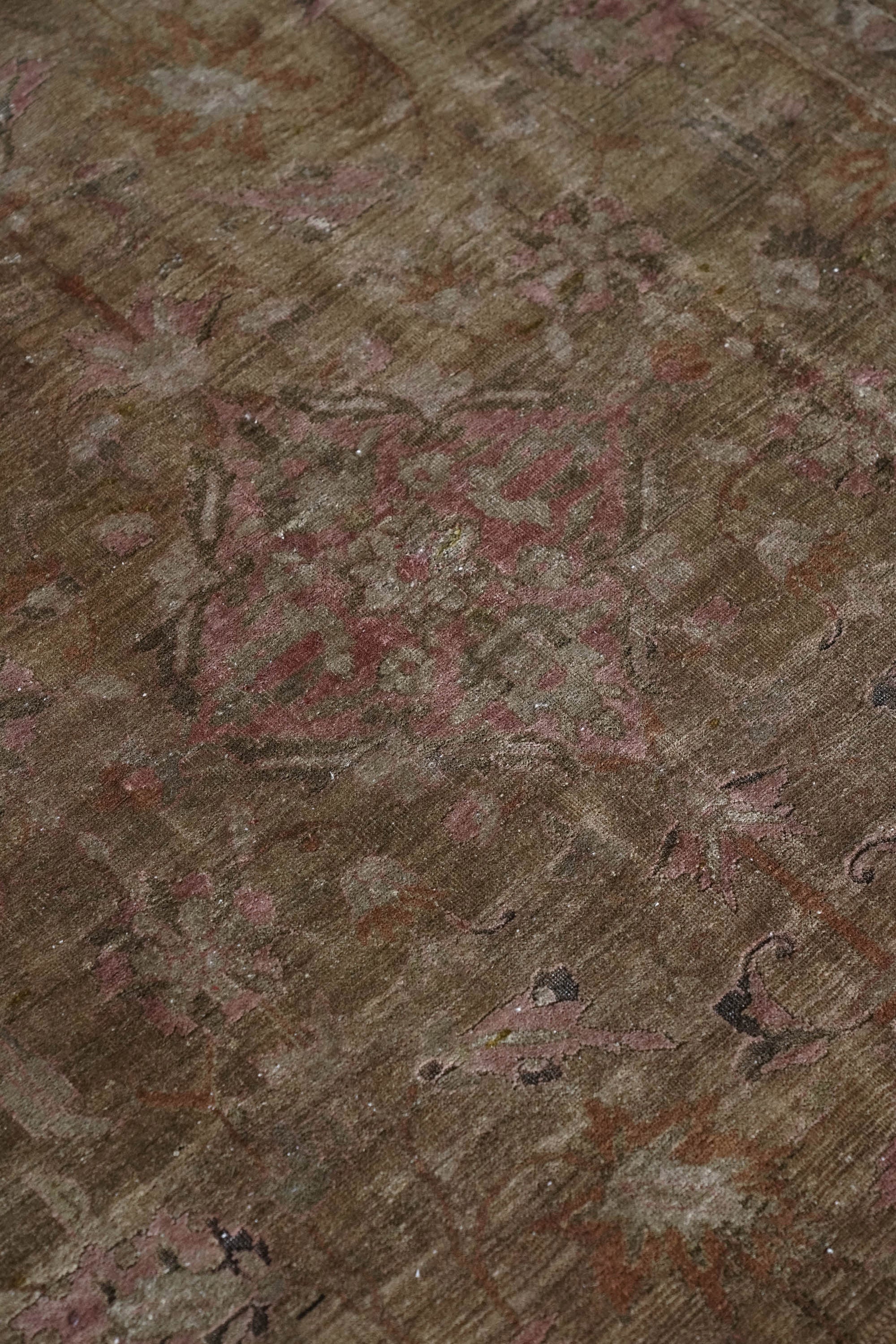 District Loom 1900s Antique Persian Lilihan Scatter Rug 3'11" x 6'5"