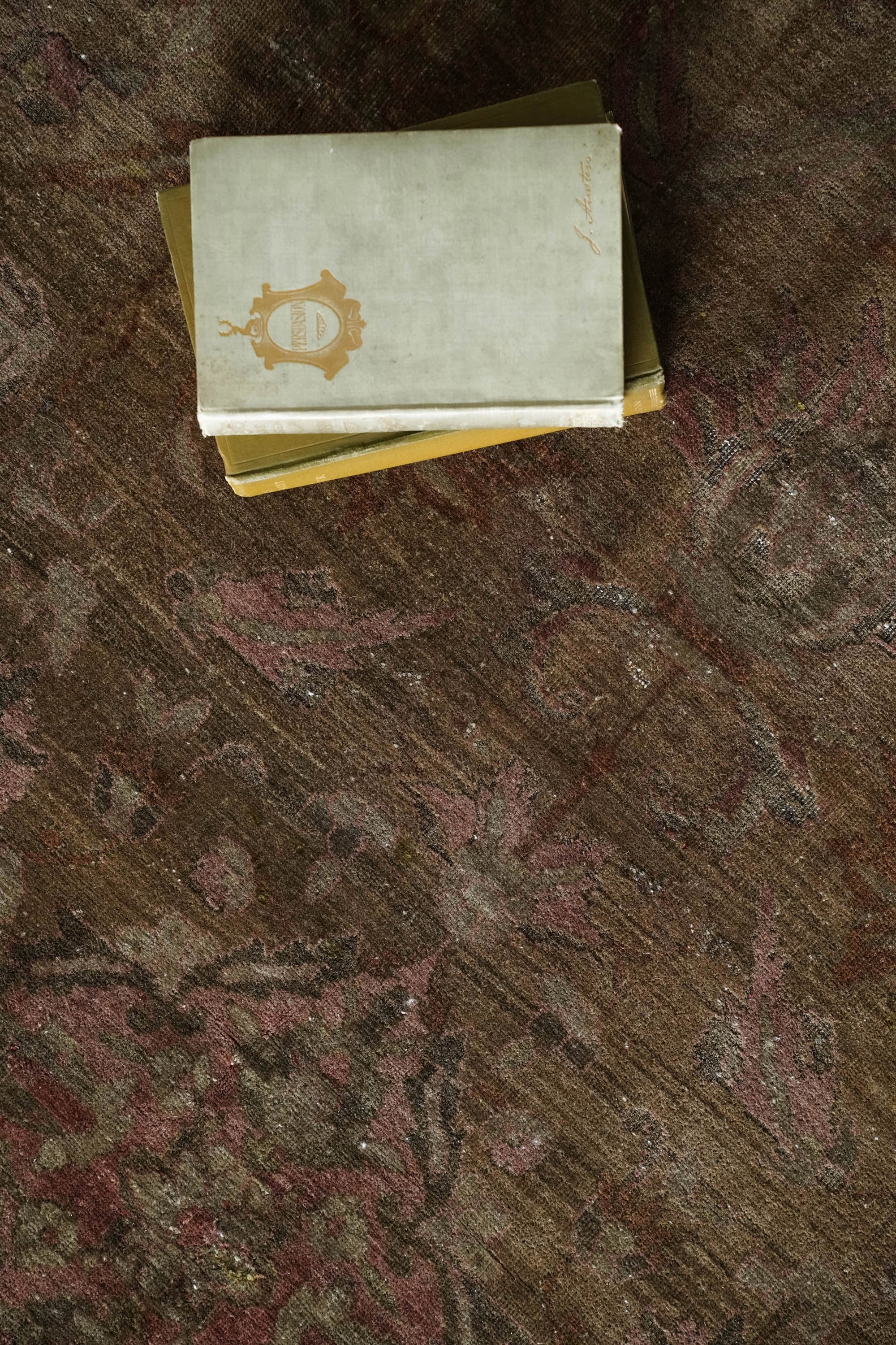 District Loom 1900s Antique Persian Lilihan Scatter Rug 3'11" x 6'5"