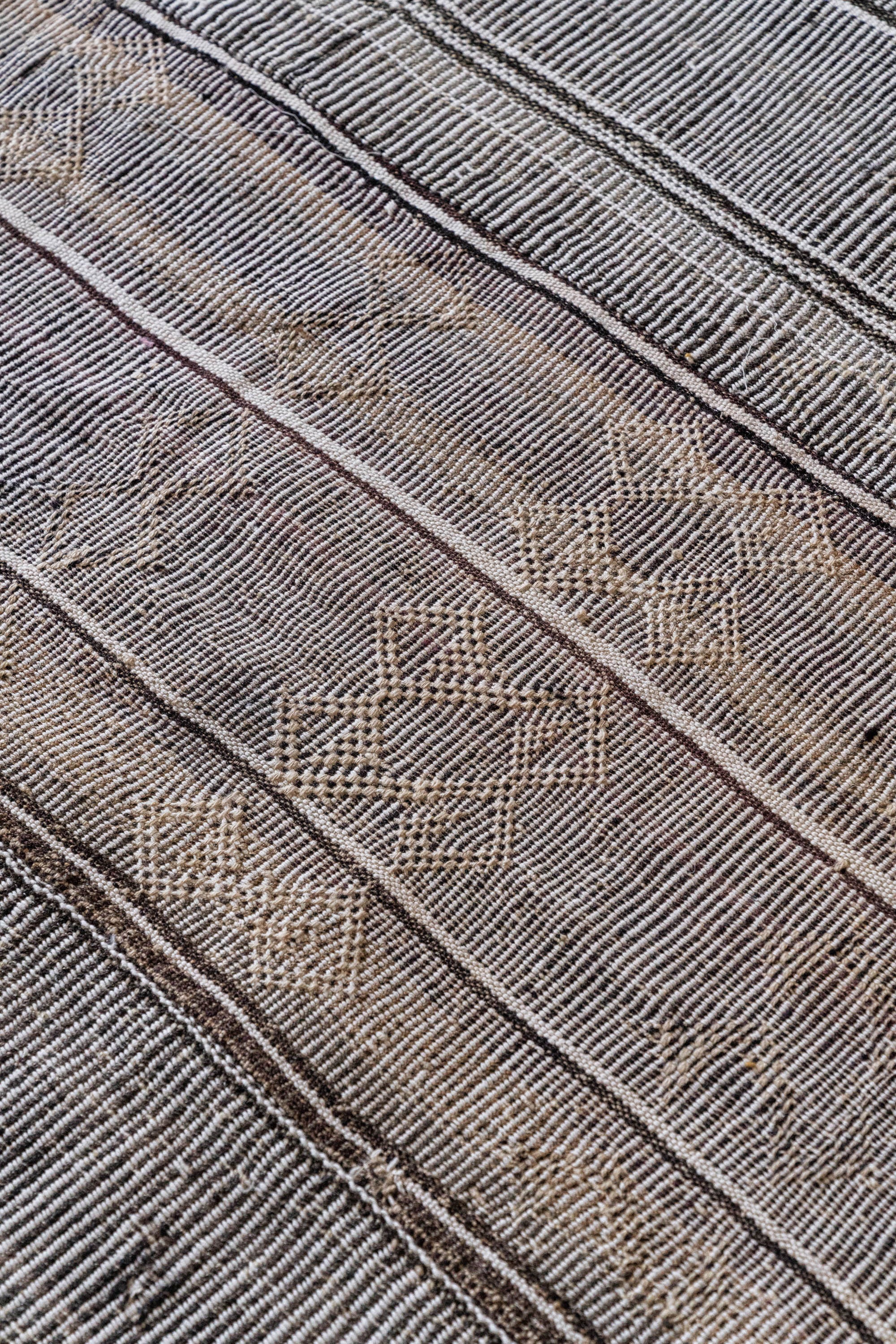 District Loom 1960s Vintage Turkish Kilim Area Rug 9'2" x 11'10"