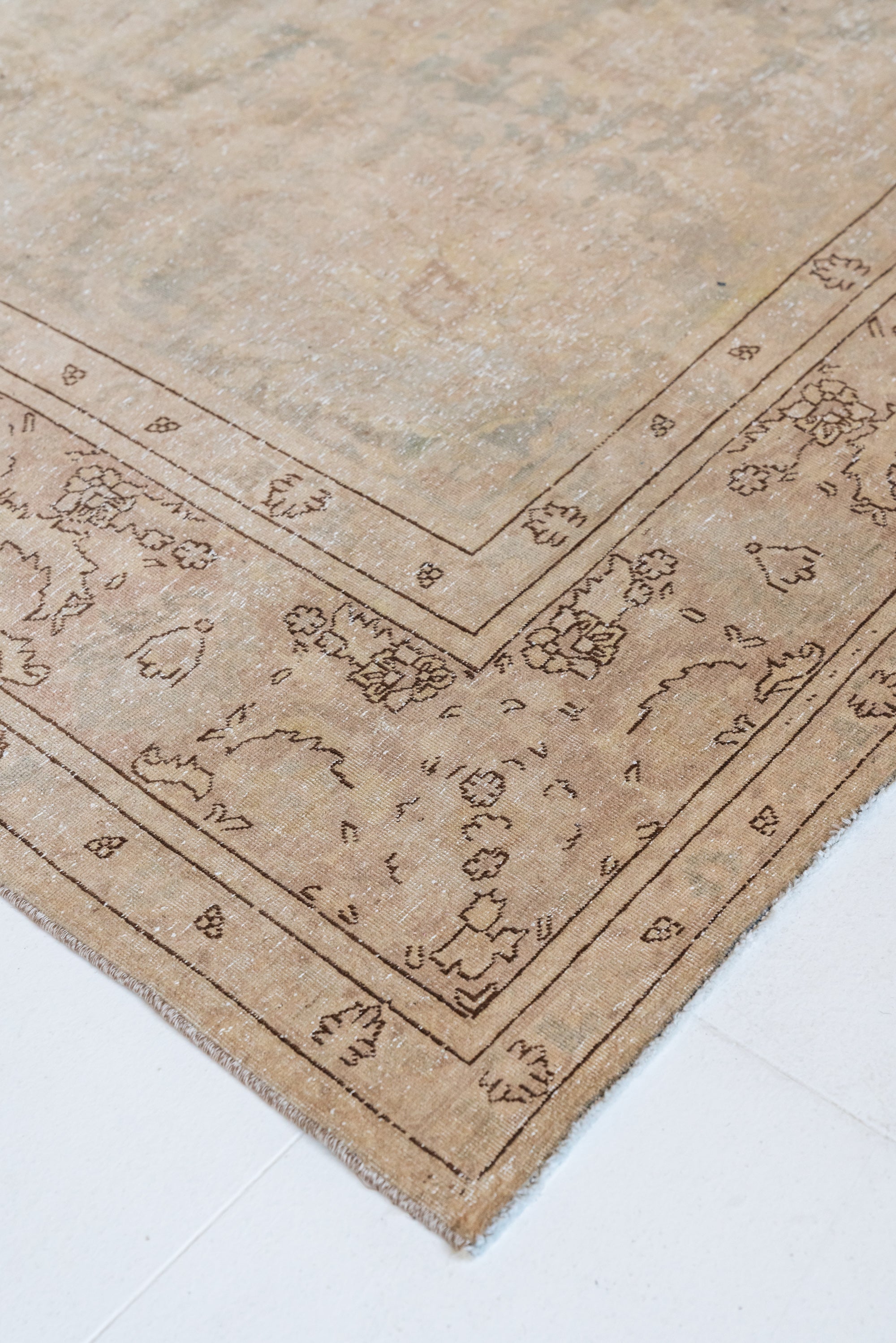 District Loom 1920s Antique Persian Tabriz Area Rug 9'5" x 12'9"