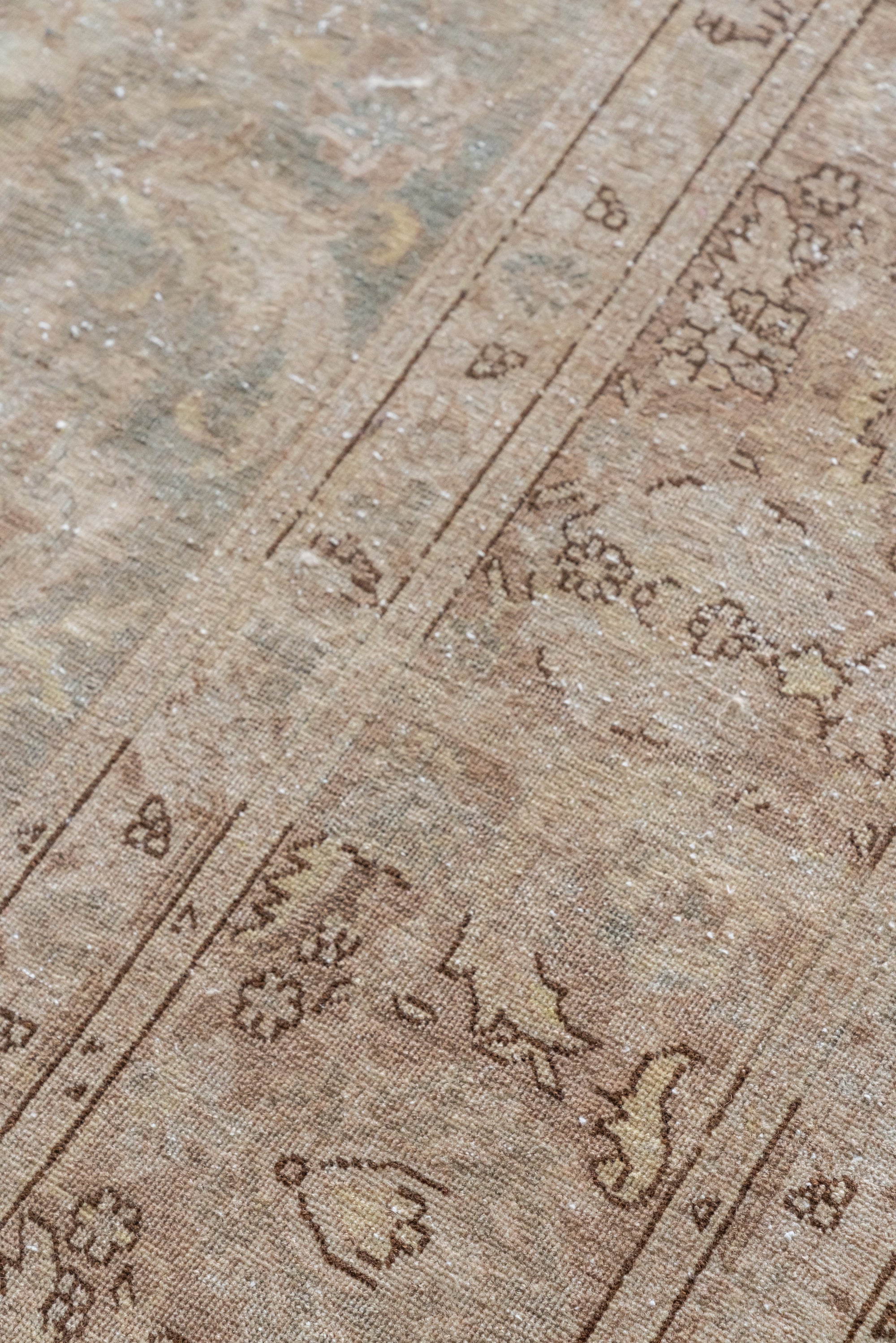 District Loom 1920s Antique Persian Tabriz Area Rug 9'5" x 12'9"