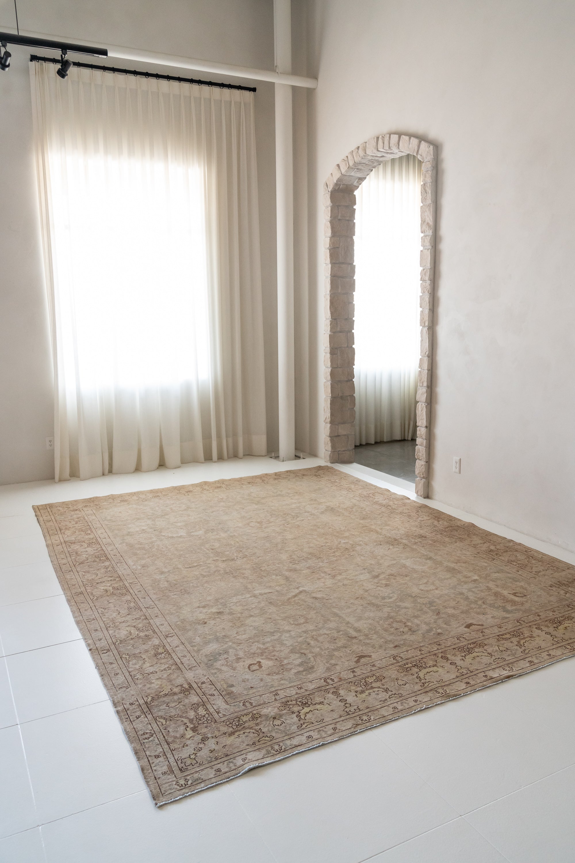 District Loom 1920s Antique Persian Tabriz Area Rug 9'5" x 12'9"