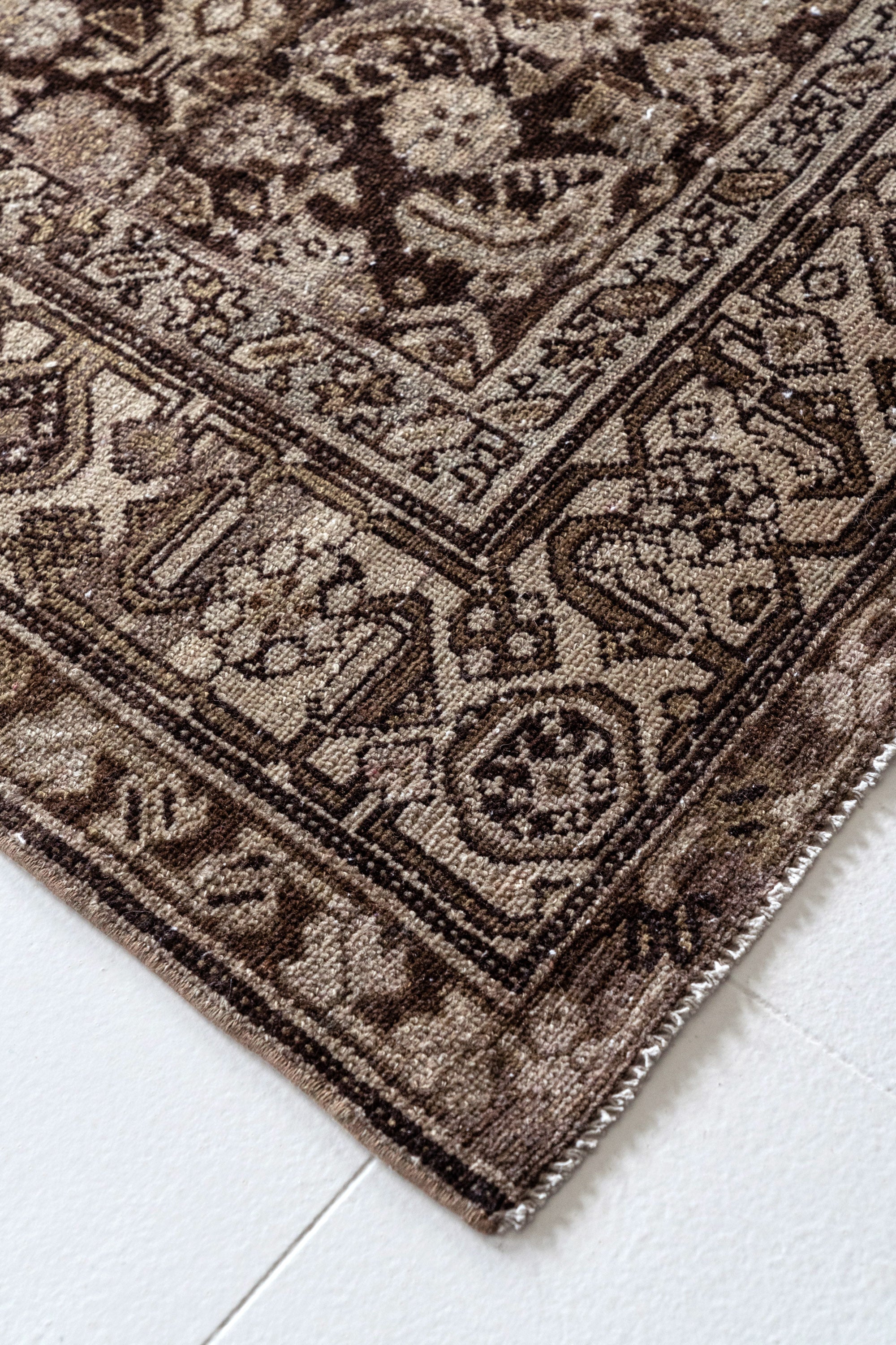 District Loom 1940s Vintage Persian Malayer Wide Runner Rug 5'4" x 11'8"