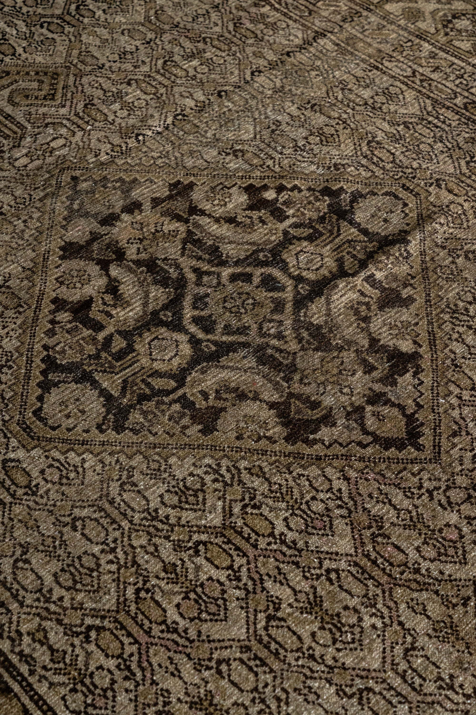 District Loom 1940s Vintage Persian Malayer Wide Runner Rug 5'4" x 11'8"
