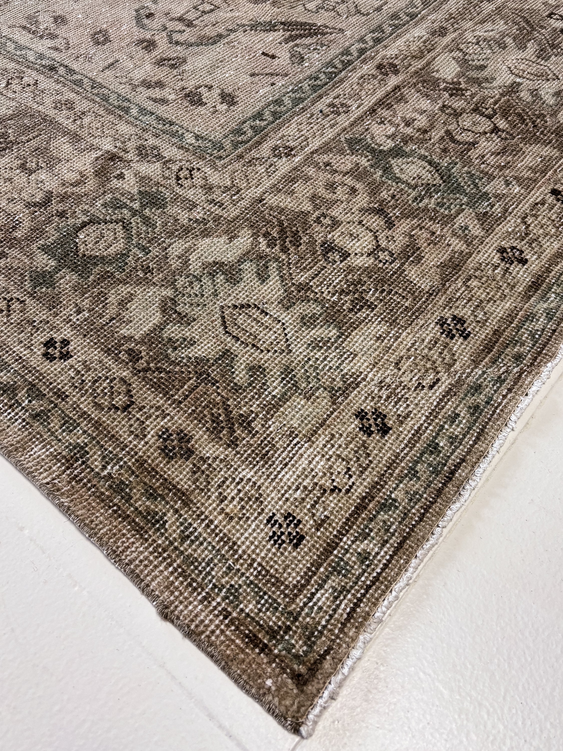 District Loom 1920s Antique Persian Mahal Area Rug 9'9" x 12'6"