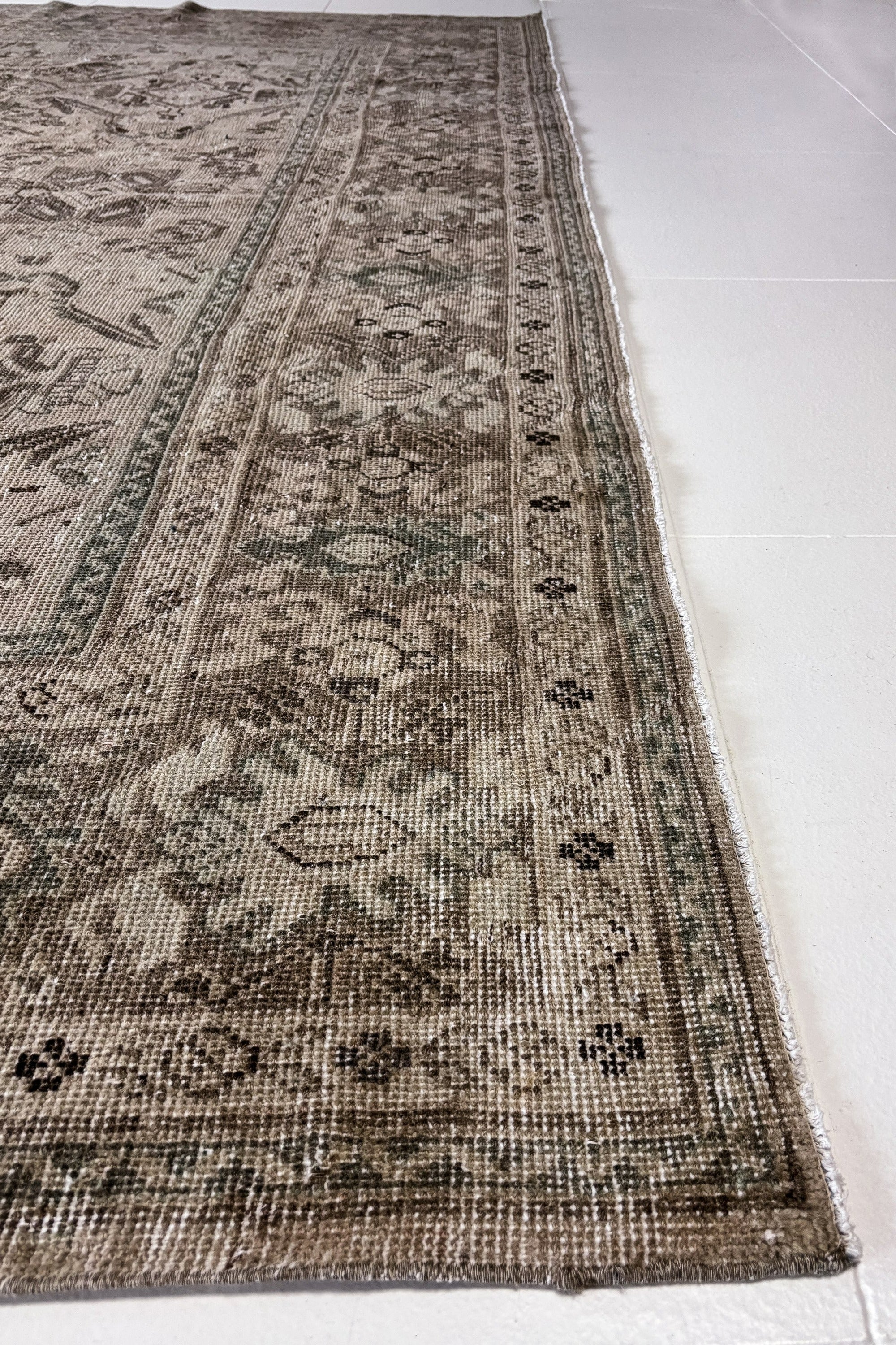 District Loom 1920s Antique Persian Mahal Area Rug 9'9" x 12'6"