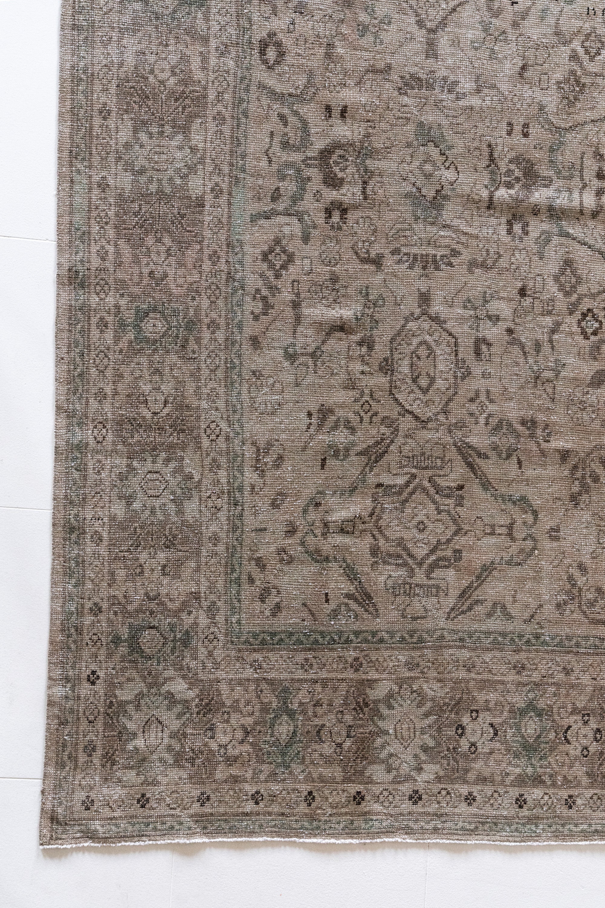 District Loom 1920s Antique Persian Mahal Area Rug 9'9" x 12'6"