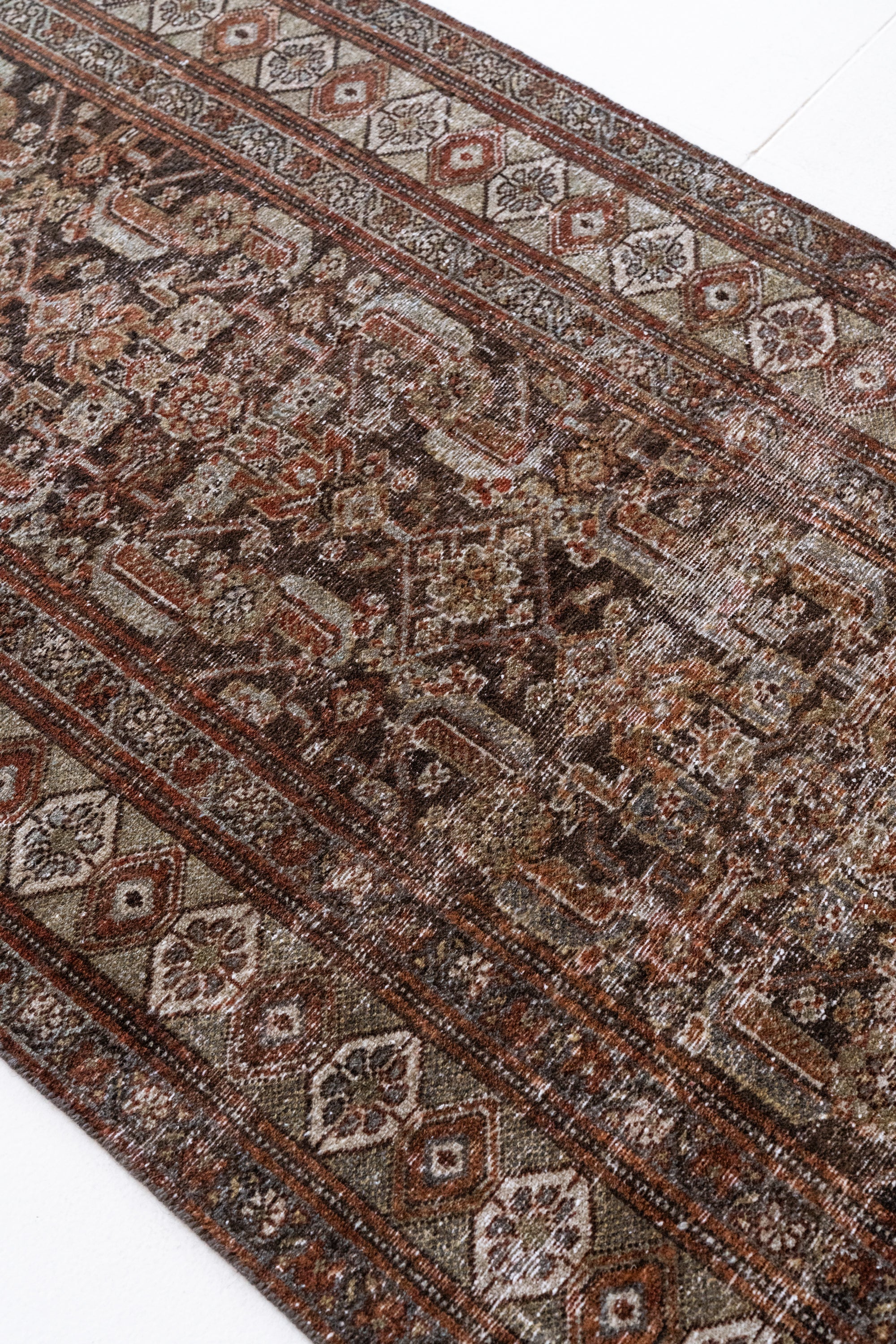 District Loom 1930s Vintage Persian Malayer Runner Rug 2'11" x 9'8"