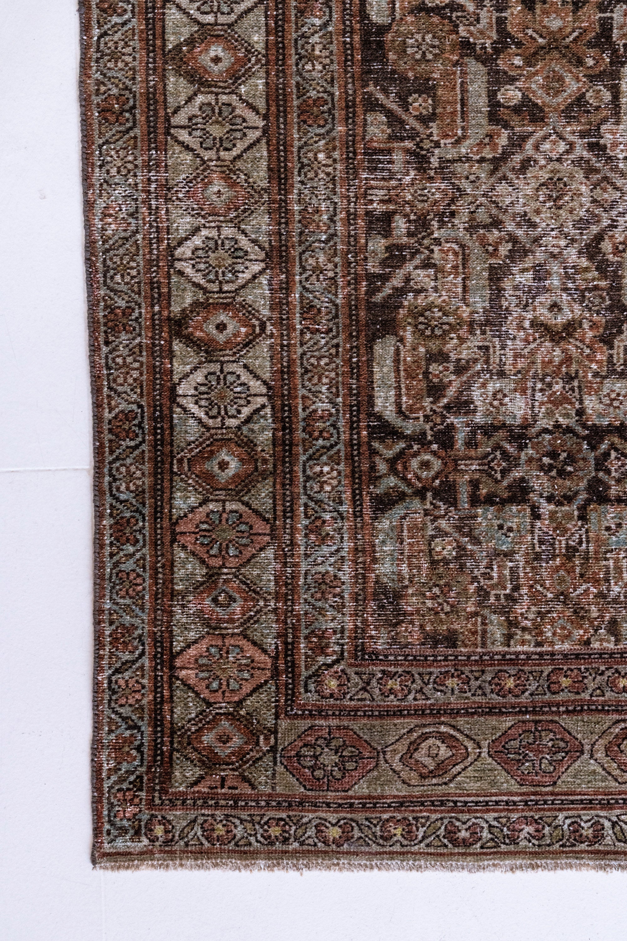 District Loom 1930s Vintage Persian Malayer Runner Rug 2'11" x 9'8"