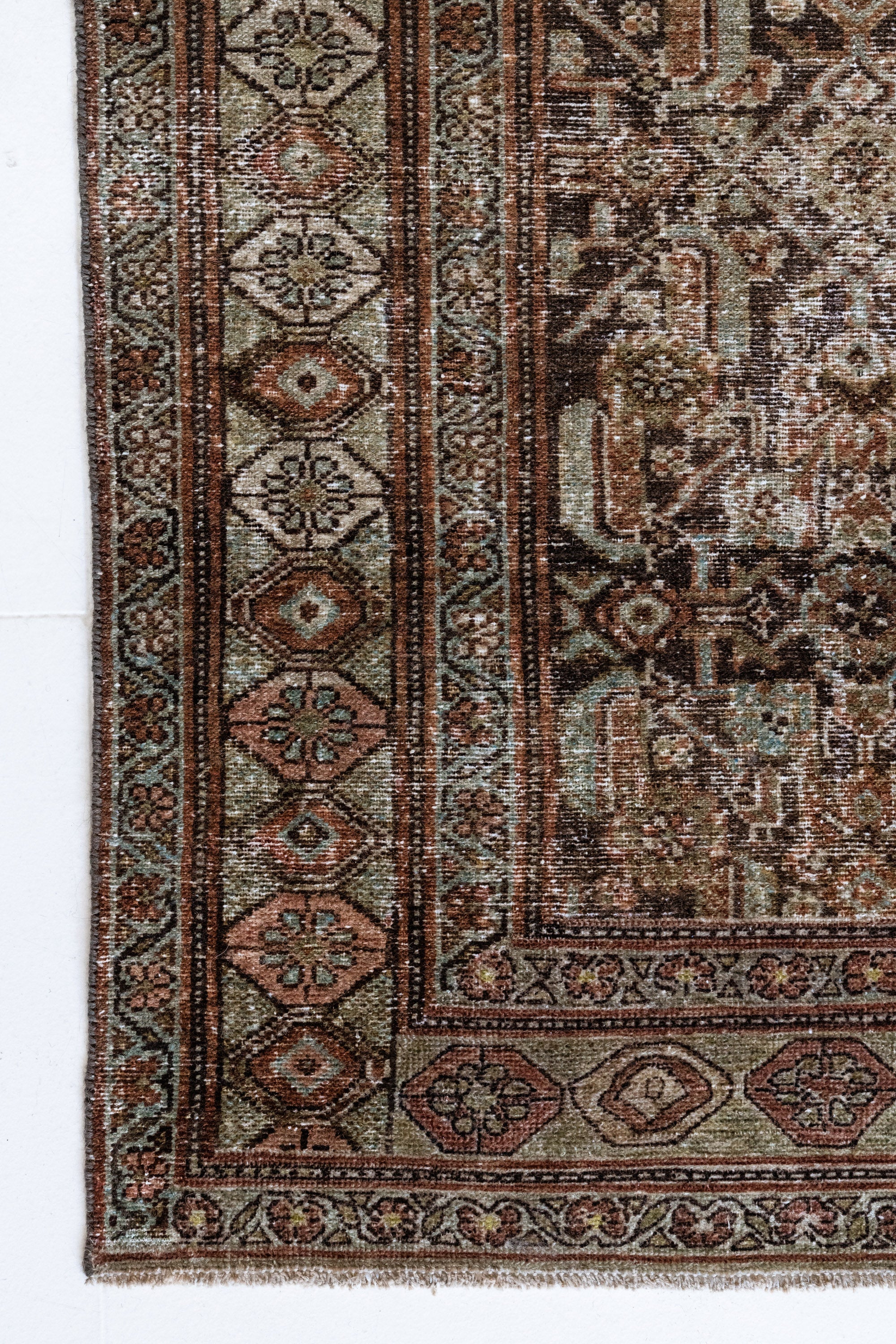 District Loom 1930s Vintage Persian Malayer Runner Rug 2'11" x 9'8"