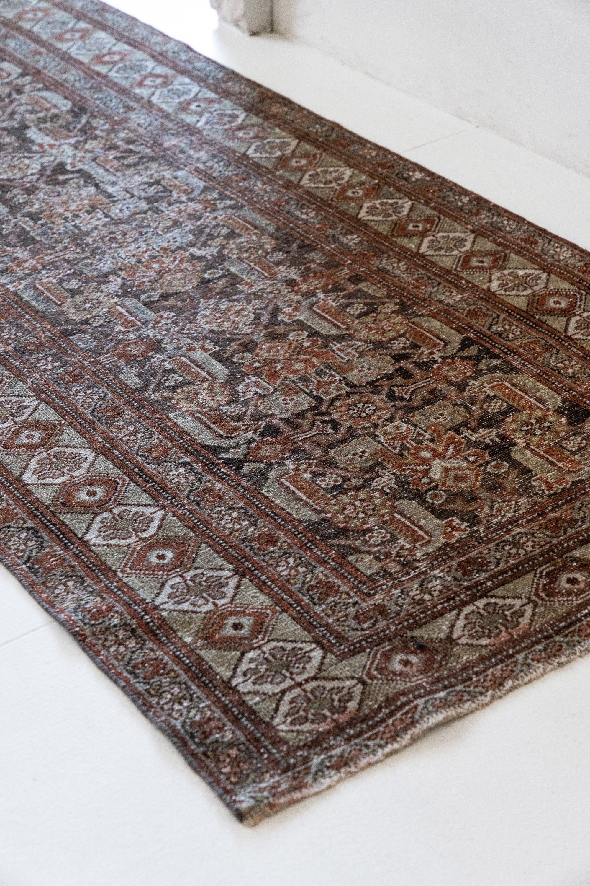 District Loom 1930s Vintage Persian Malayer Runner Rug 2'11" x 9'8"