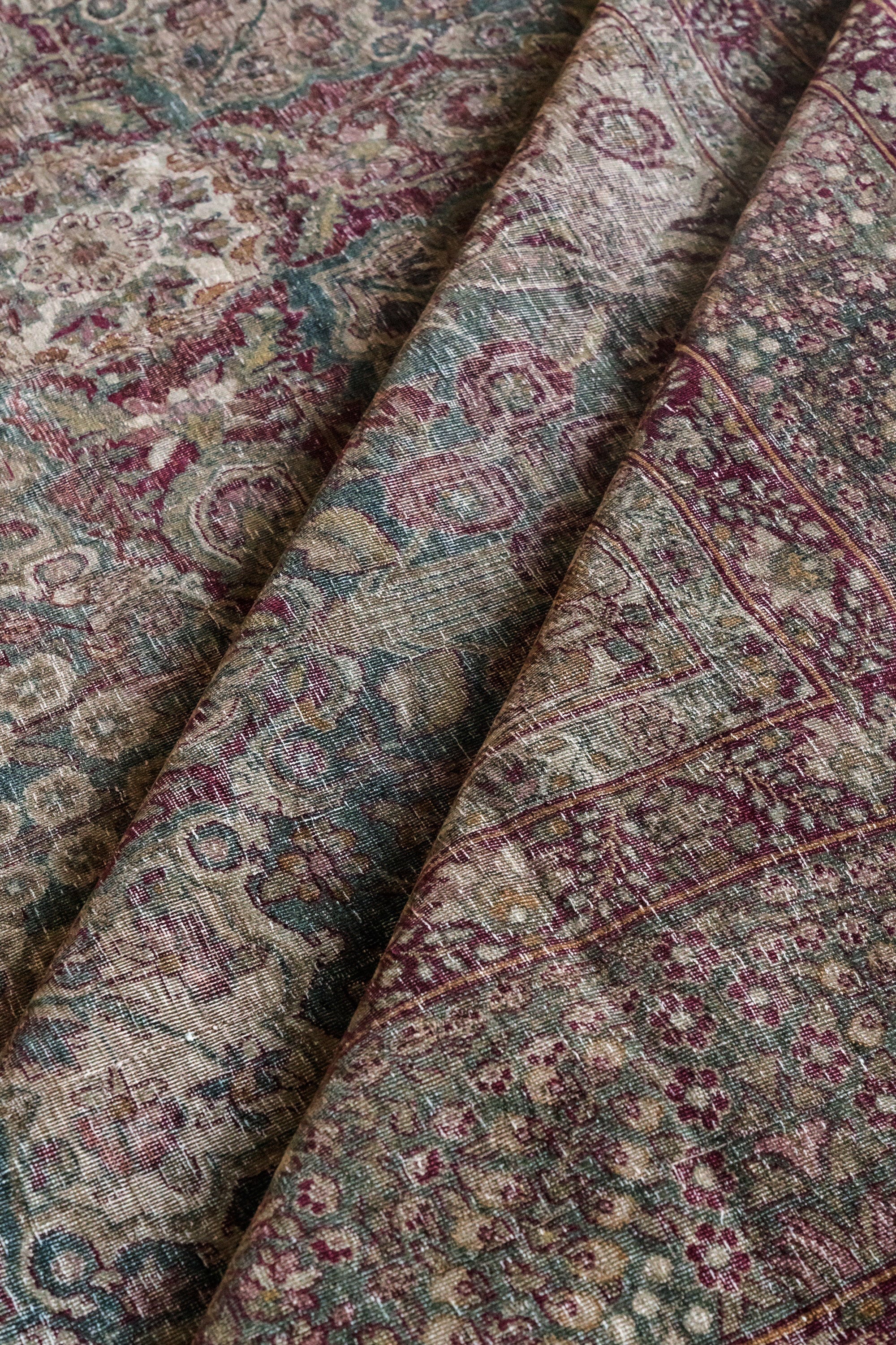 District Loom 1920s Antique Persian Kerman Area Rug 10' x 15'7"