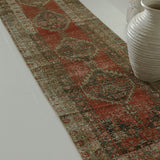 District Loom 1920s Antique Persian Heriz Karaja Runner Rug 2'7" x 10'3"