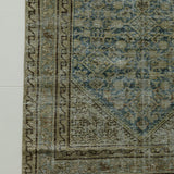 District Loom 1920s Antique Persian Malayer Runner Rug 3'5" x 11'