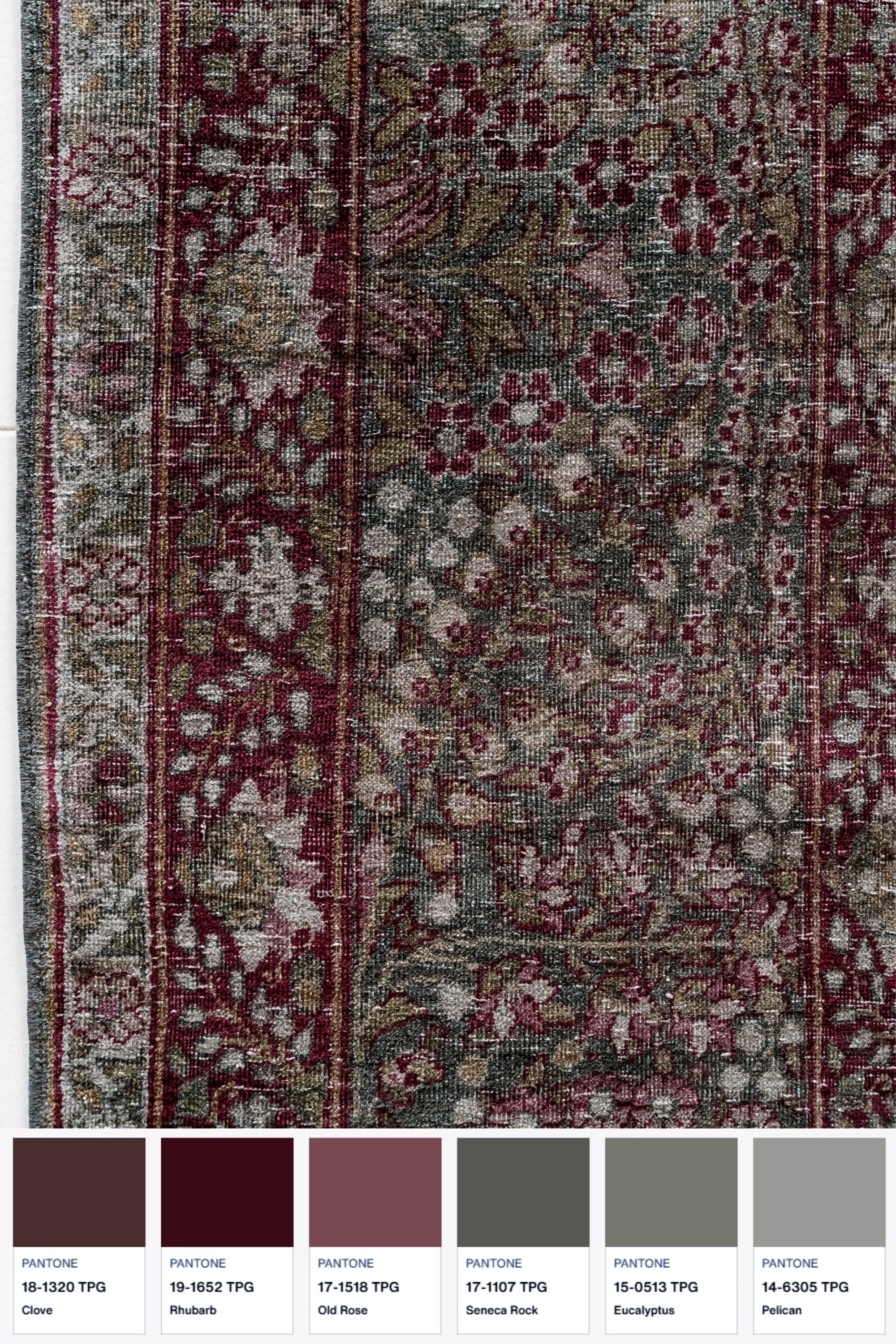 District Loom 1920s Antique Persian Kerman Area Rug 10' x 15'7"