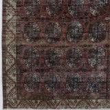 District Loom 1920s Antique Uzbekistan Bokhara Scatter Rug 3'8" x 6'11"