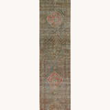 District Loom 1930s Vintage Persian Heriz Karaja Runner Rug 2'10" x 14'8"