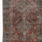 District Loom 1940s Vintage Persian Heriz Karaja Runner Rug 2'9" x 11'1"