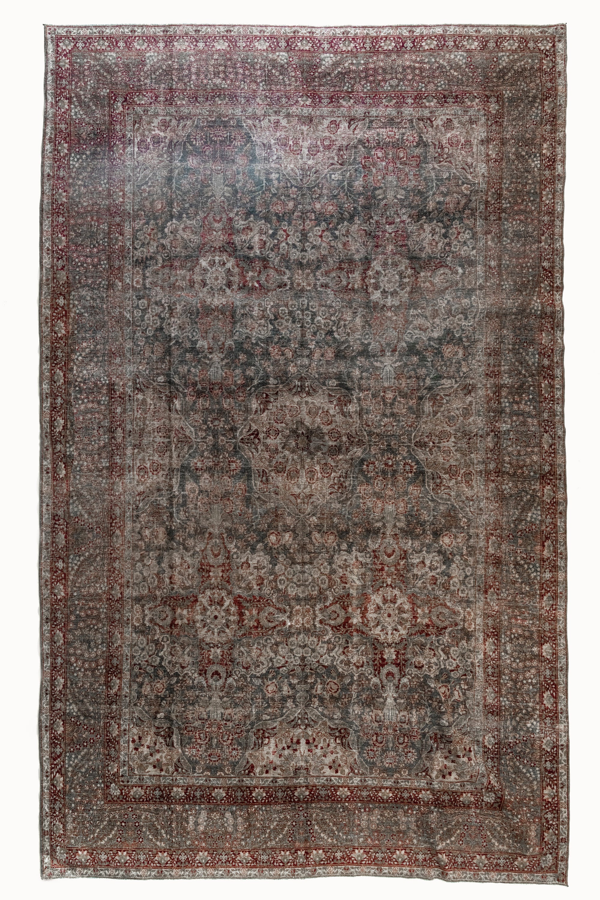 District Loom 1920s Antique Persian Kerman Area Rug 10' x 15'7"