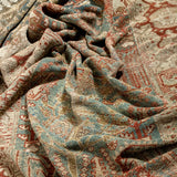 District Loom 1920s Antique Persian Hamadan Runner Rug with Tree of Life Motif 3'7" x 13'1"