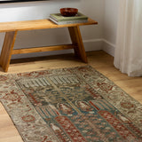 District Loom 1920s Antique Persian Hamadan Runner Rug with Tree of Life Motif 3'7" x 13'1"