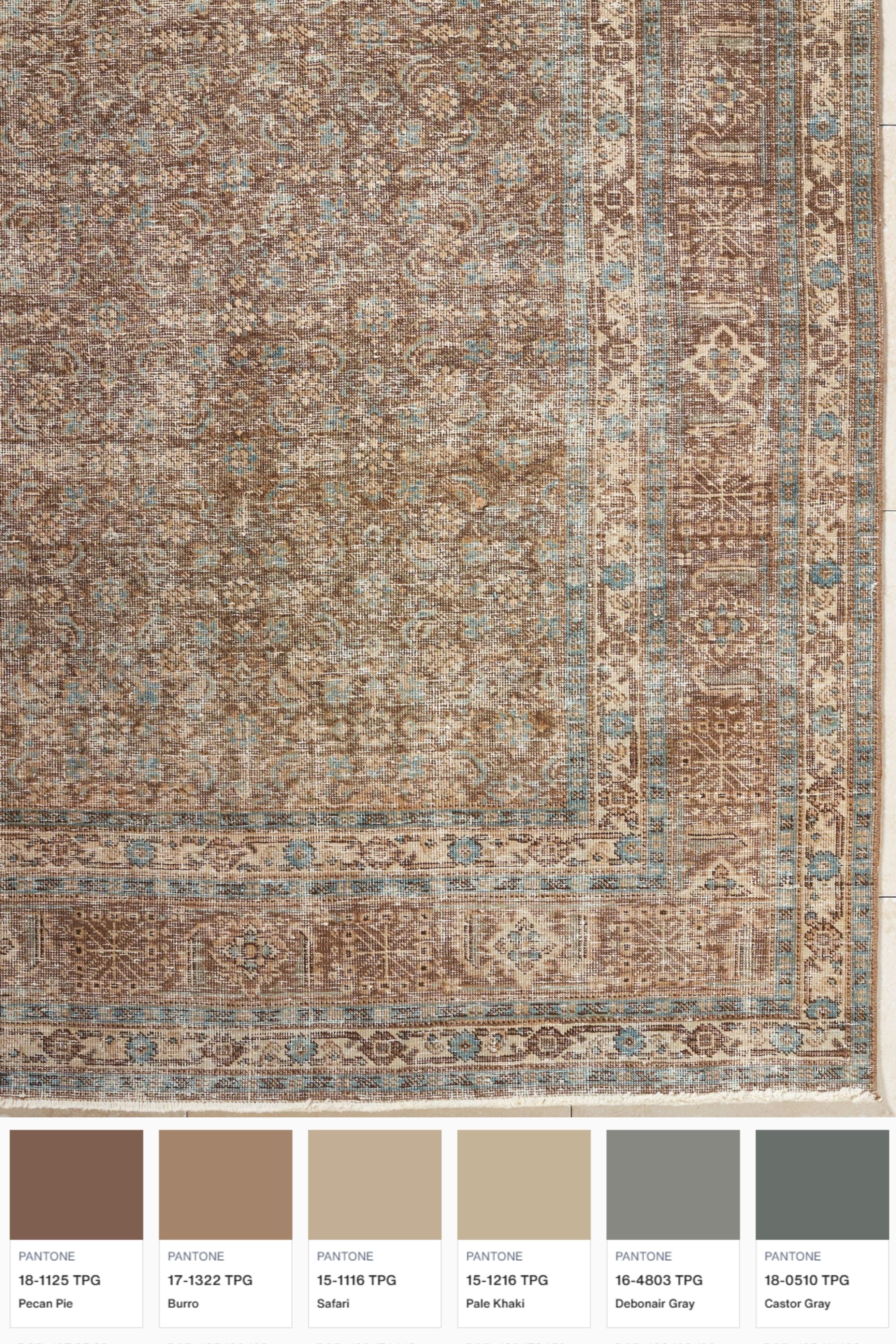 District Loom 1930s Vintage Persian Malayer Area Rug 7'10" x 14'9"