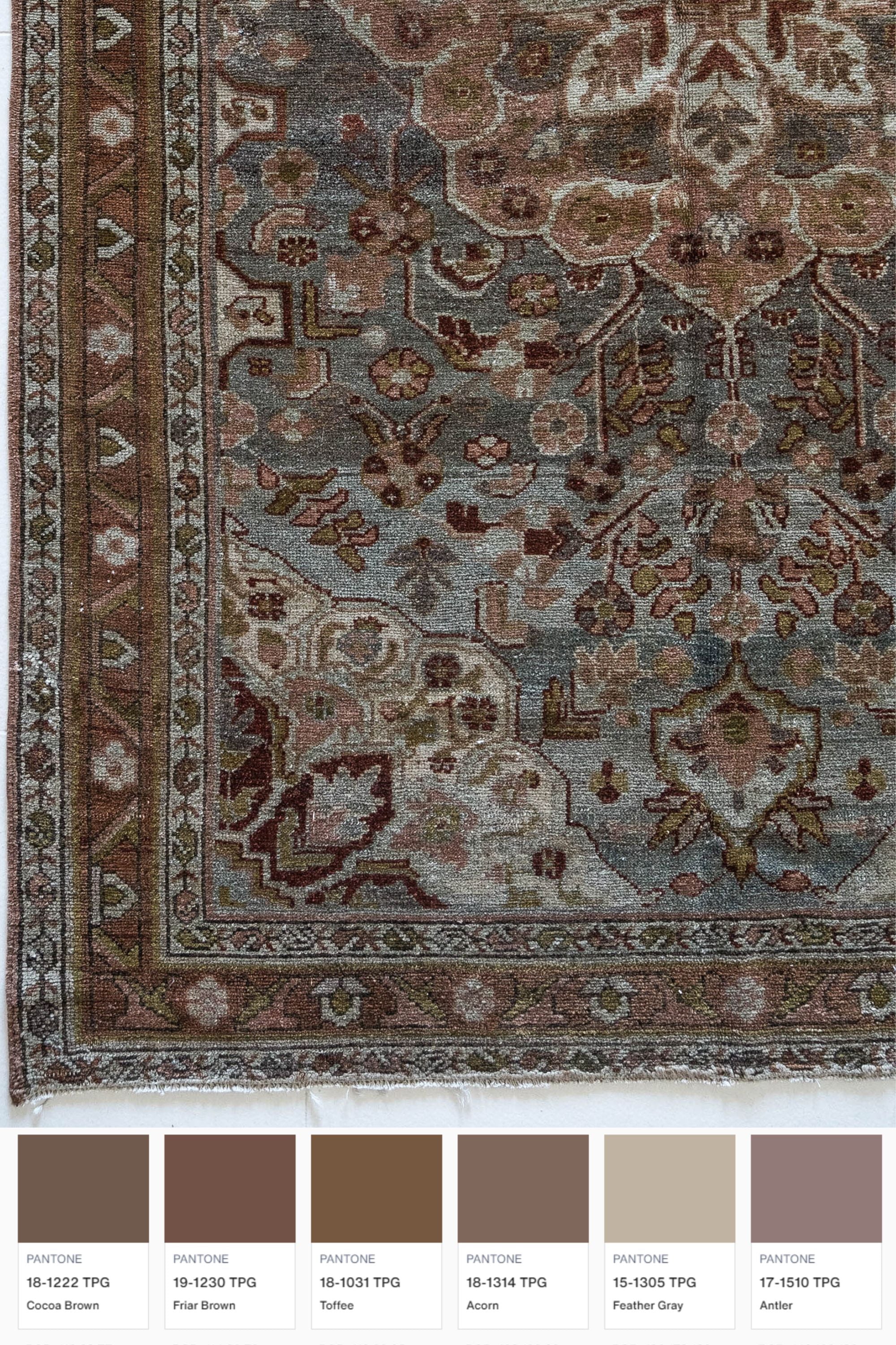 District Loom 1940s Vintage Persian Malayer Runner Rug 3'10" x 16'4"