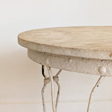 Antique Marble-Top Ice Cream Parlor Table