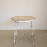 Antique Marble-Top Ice Cream Parlor Table