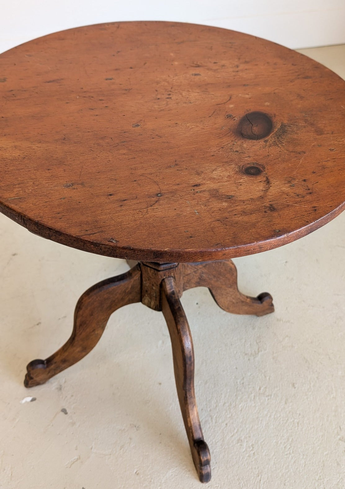 Antique Oak and Pine Occasional Table