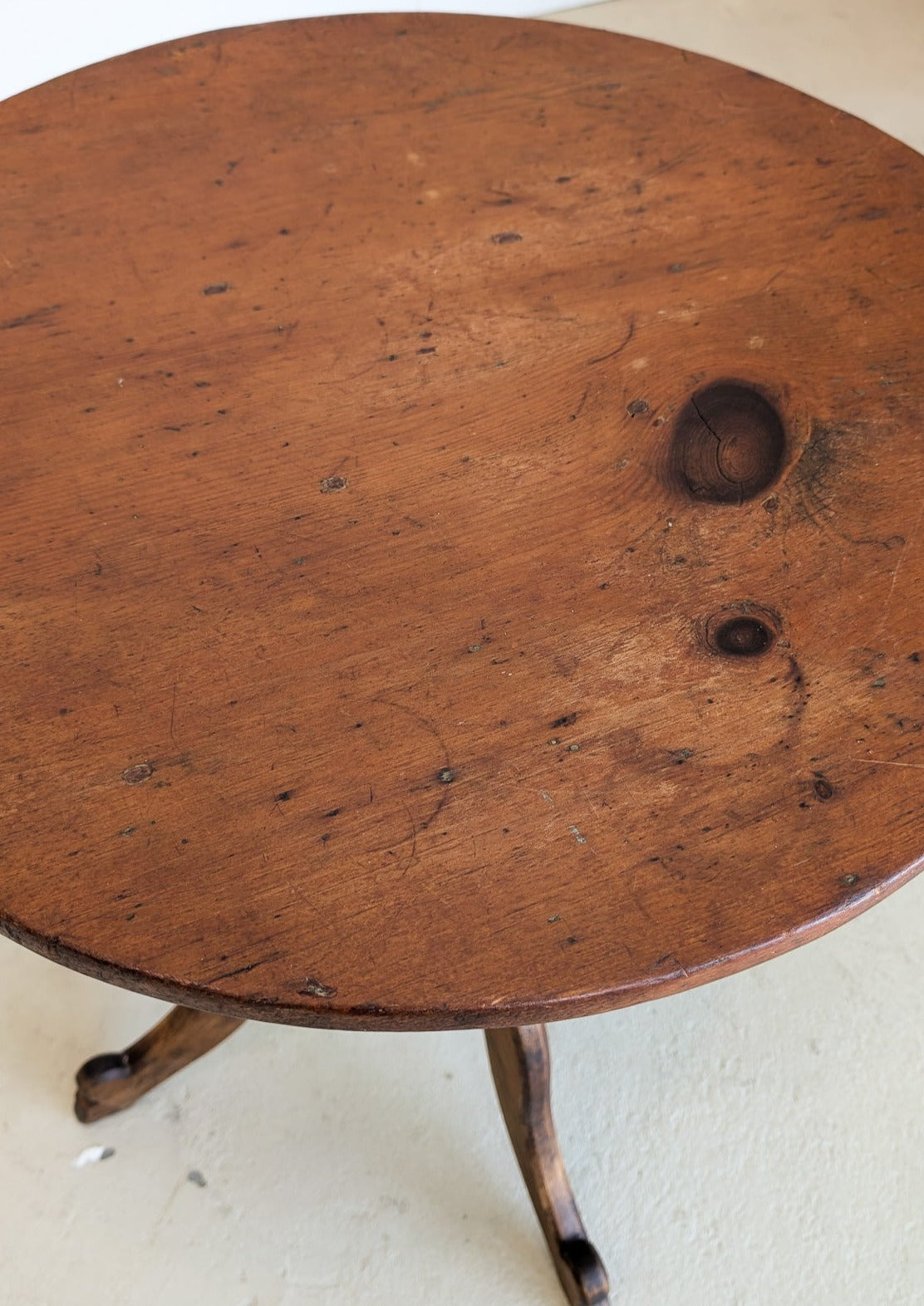 Antique Oak and Pine Occasional Table