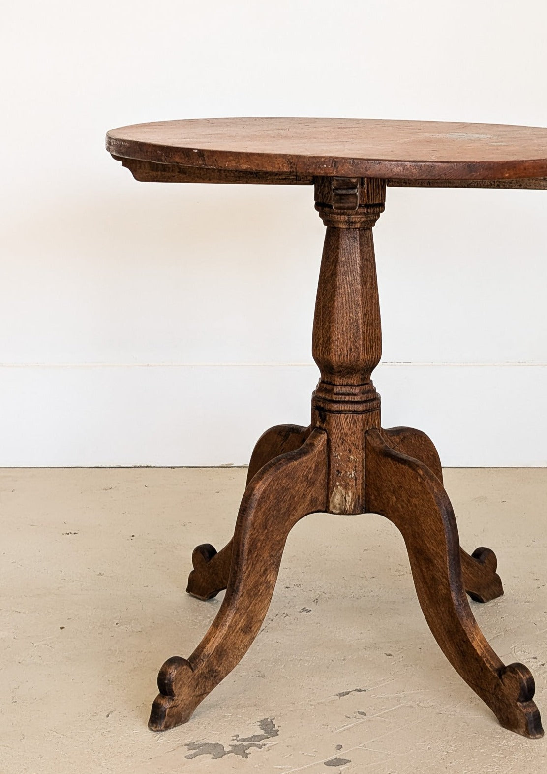 Antique Oak and Pine Occasional Table