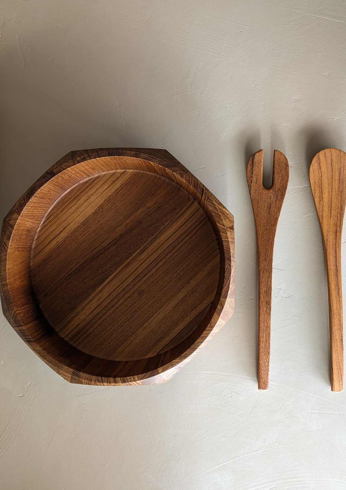 Rare Vintage Dansk Salad Serving Set