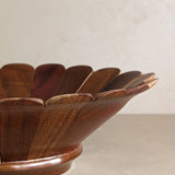 Handmade Vintage Wooden Flower Bowl