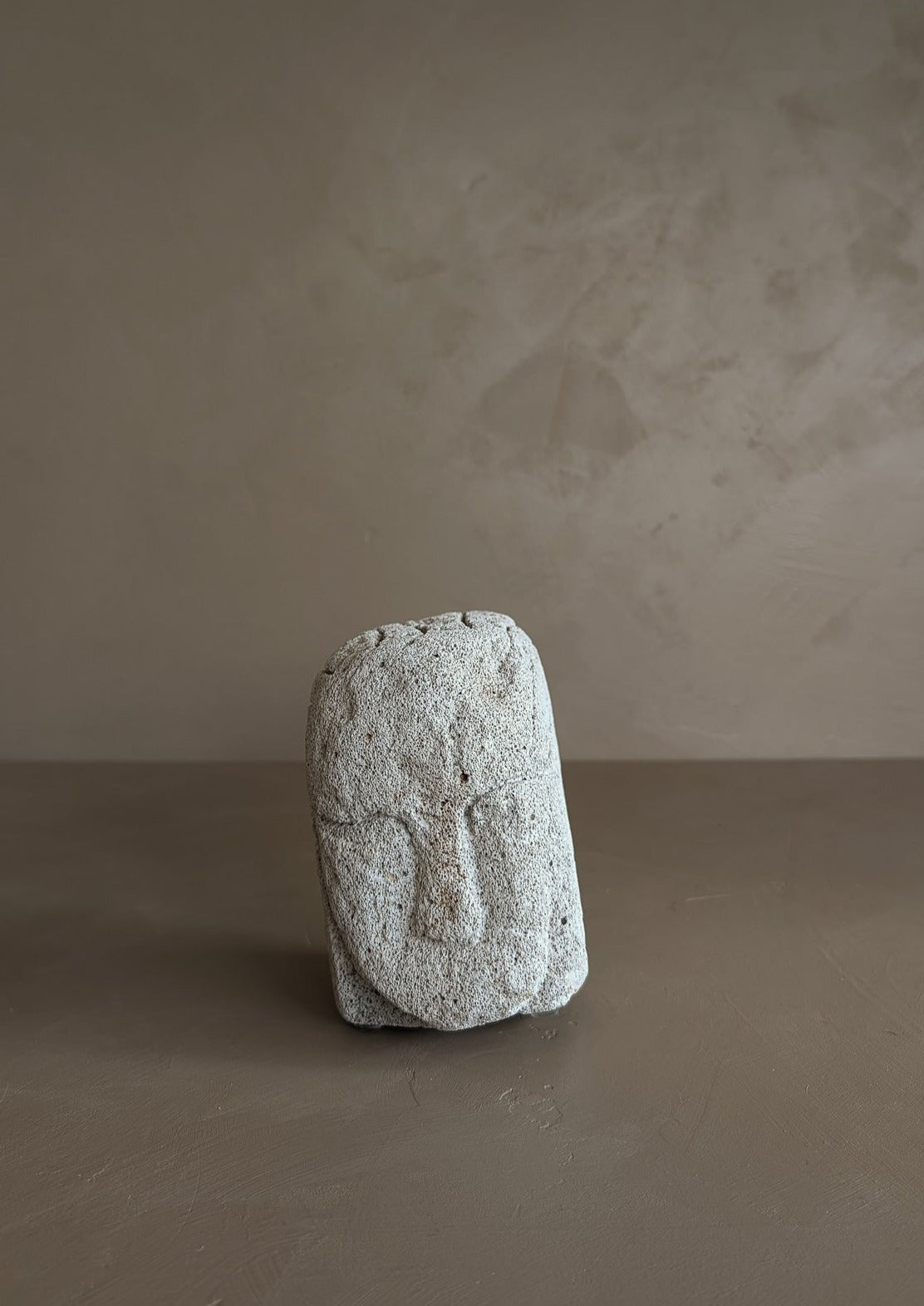 Modern Hand-carved Pumice Stone Bust Sculpture