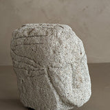 Modern Hand-carved Pumice Stone Bust Sculpture