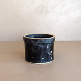 Antique Dark Brown Salt-Glazed Crock