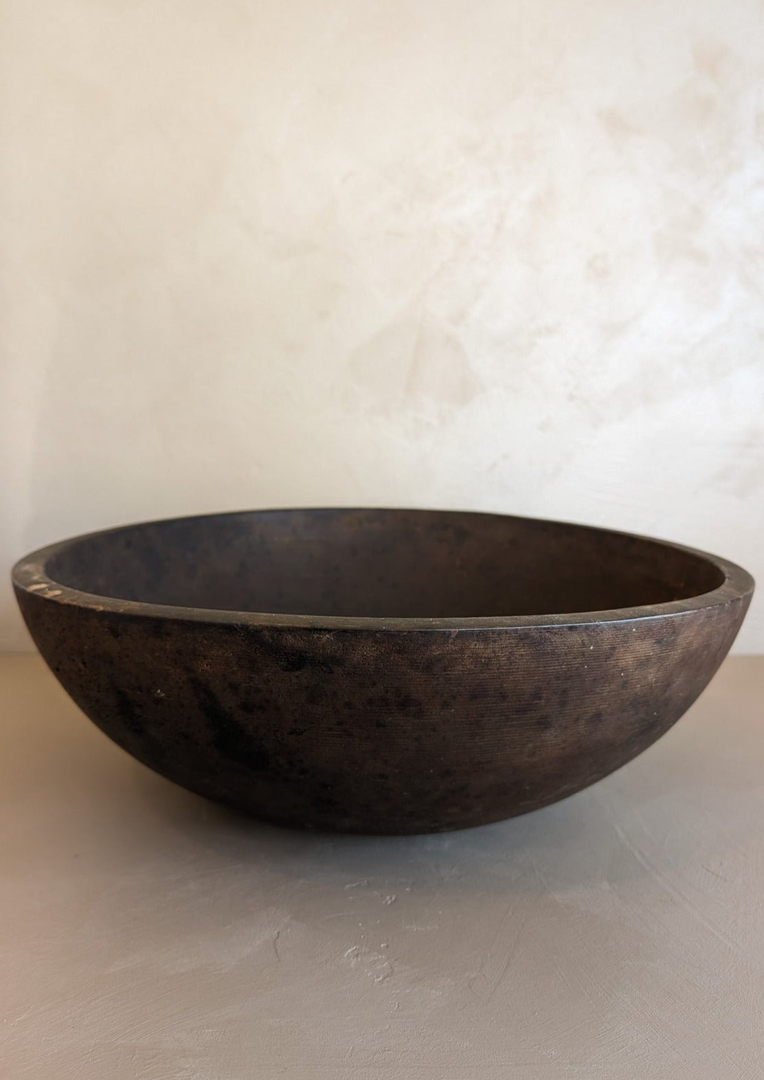 1930s-1940s Large Vintage Hand-carved Wooden Munising Bowl