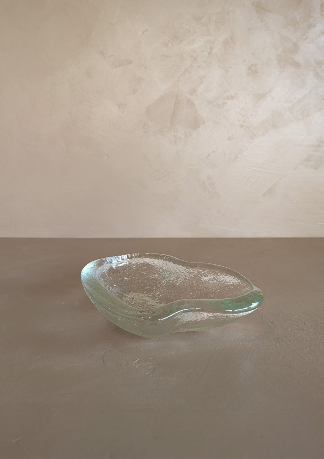 Vintage Clear Blenko Glass Amoeba Dish