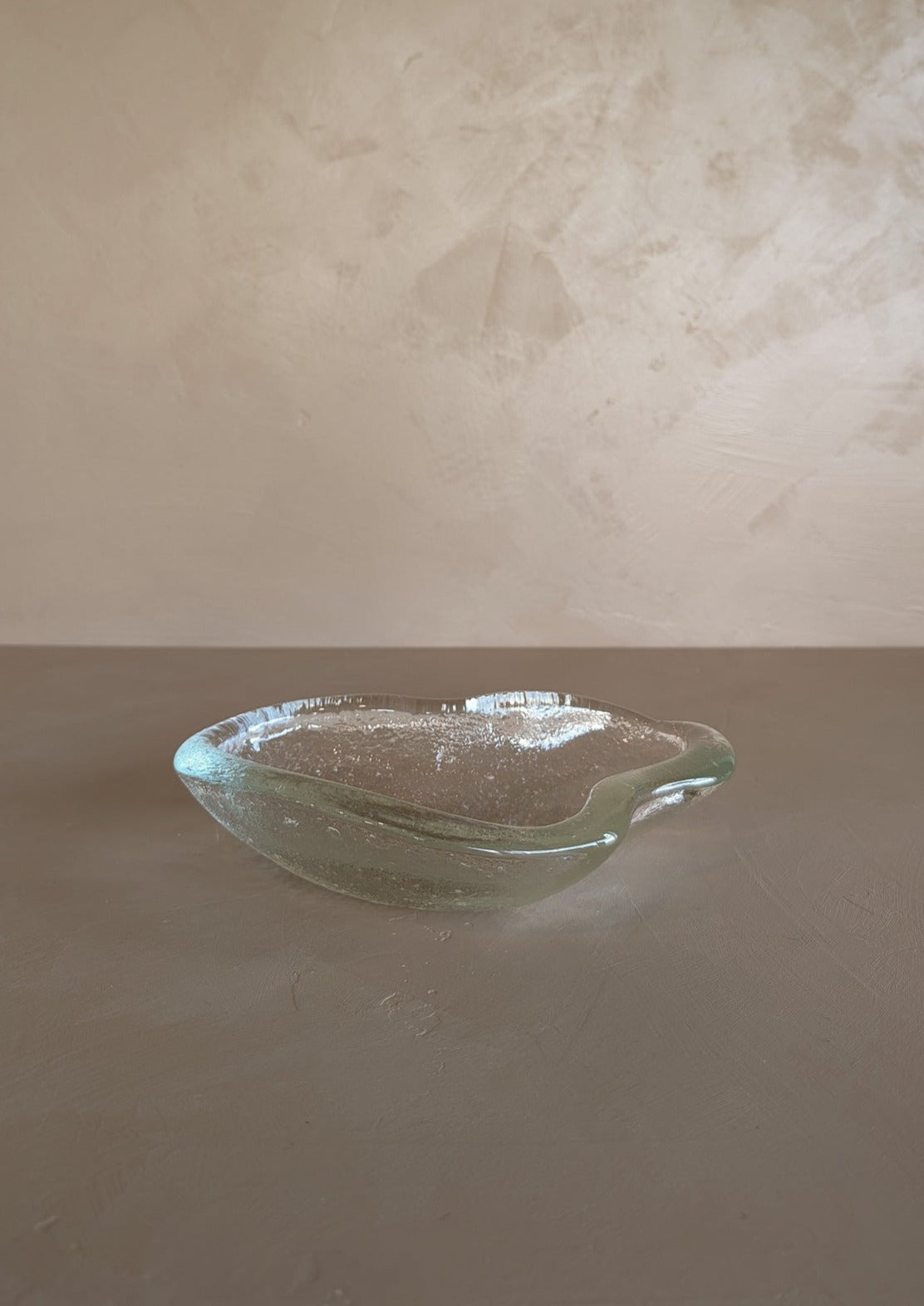 Vintage Clear Blenko Glass Amoeba Dish