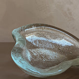 Vintage Clear Blenko Glass Amoeba Dish