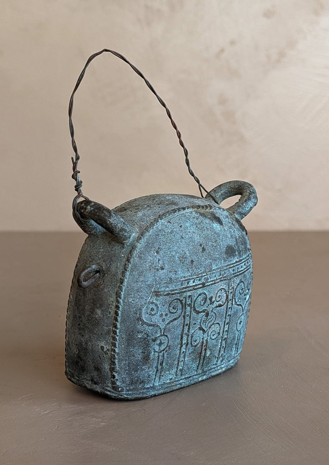 Late 1800s Bronze Burmese Water Buffalo Bell