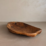 Hand-carved Freeform-Shaped Wooden Bowl