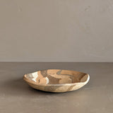 Handmade Neutral Swirled Clay Dish