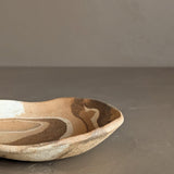 Handmade Neutral Swirled Clay Dish