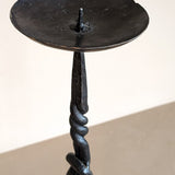 Vintage Knotted and Twisted Brutalist Metal Candleholder