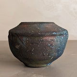 Small Handmade Raku Vase with Iridescent Finish